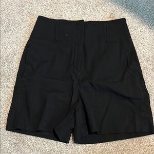 Theory Black Tailored Shorts